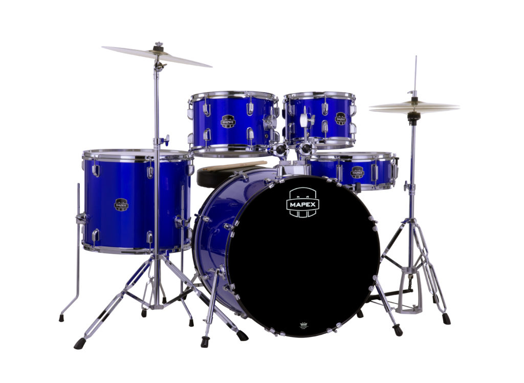 MAPEX IT CM5294FTCIB COMET ROCK 5 PEZZI INDIGO BLUE CON PIATTI