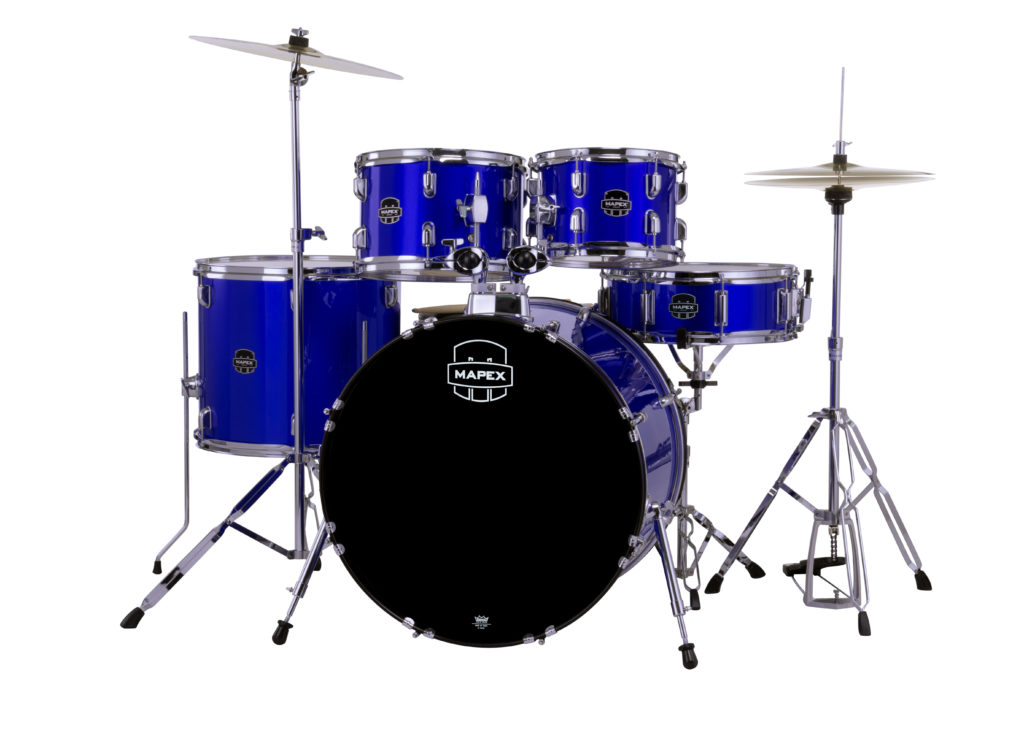 MAPEX IT CM5294FTCIB COMET ROCK 5 PEZZI INDIGO BLUE CON PIATTI - immagine 2
