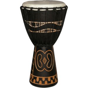 Tanga DA65-7G Djembe Slammer 14" Mogano Scolpito Nero