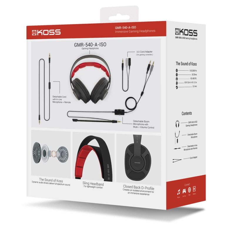 Koss GMR/540 ISO CLOSED GAMING