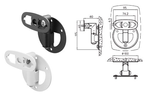 GENELEC Wall Mount 6010/8X20/8X3X Nero