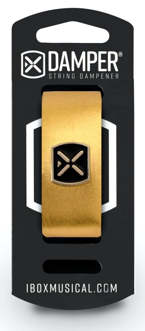 IBOX MUSICAL Damper DM SM02 Metallic Gold Leather / Iron Tag