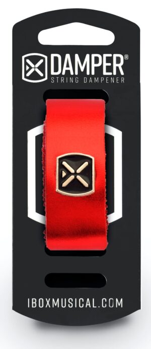 IBOX MUSICAL Damper DM SM04 Metallic Red Leather / Iron Tag