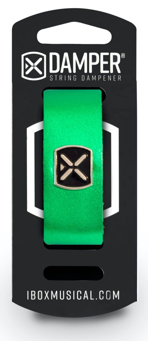 IBOX MUSICAL Damper DM SM05 Metallic Green Leather / Iron Tag