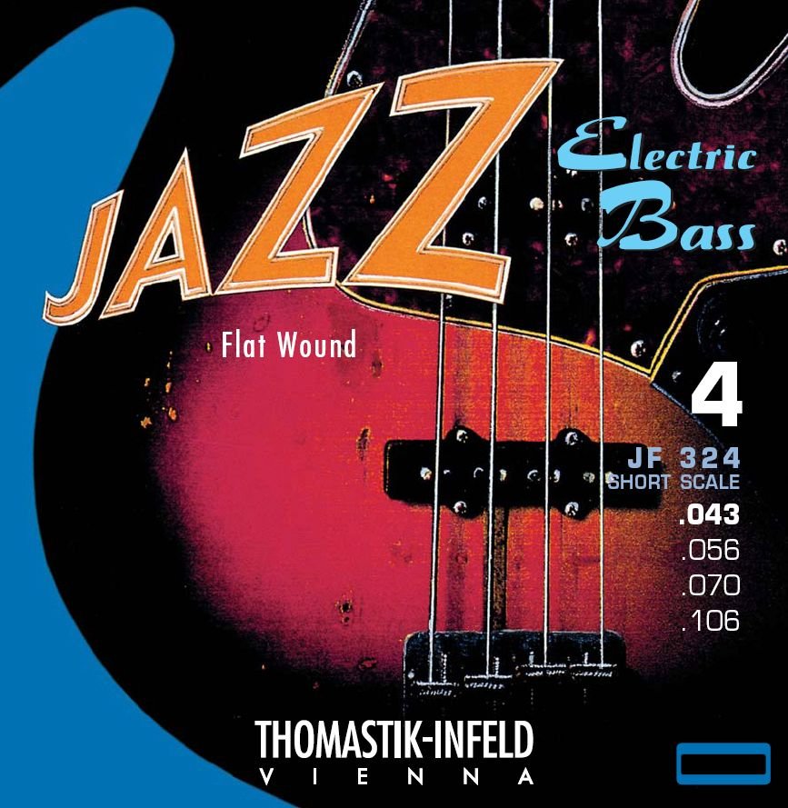 THOMASTIK JF324 BASS GUITAR JAZZ FLATWOUND STRING SET