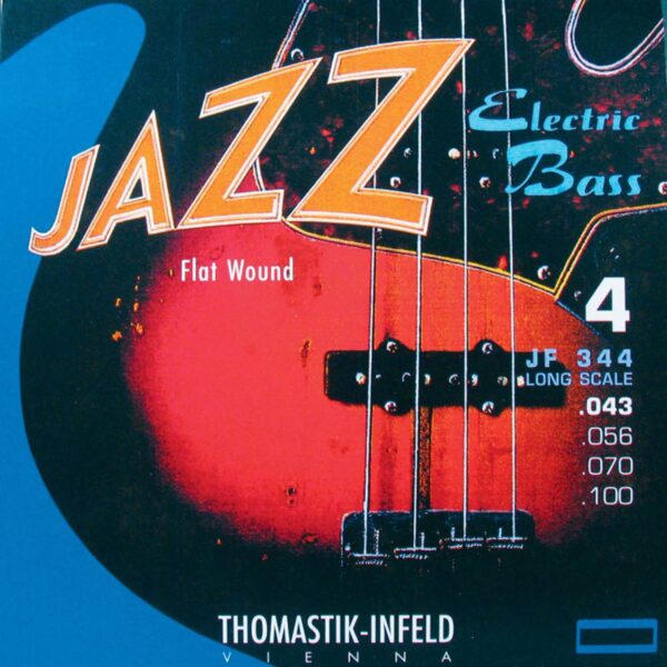 THOMASTIK JF344 BASS GUITAR JAZZ FLATWOUND STRING SET