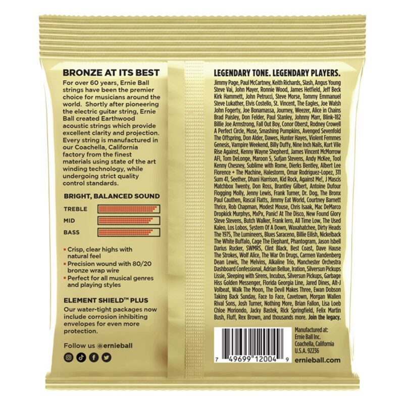 Ernie Ball 2004 Earthwood 80/20 Bronze Light 11-52
