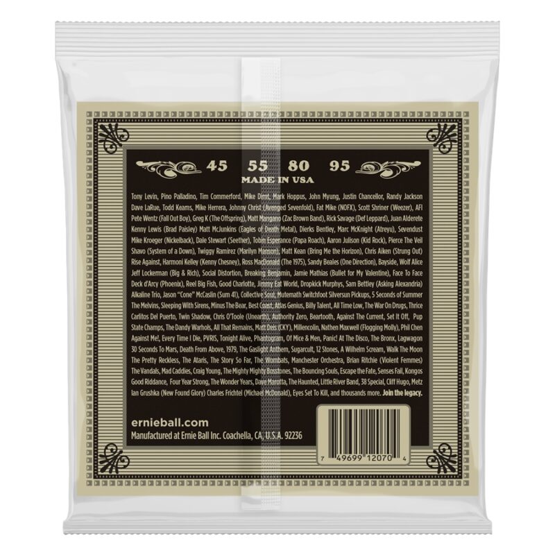 Ernie Ball 2070 Earthwood Phosphor Bronze 45-95