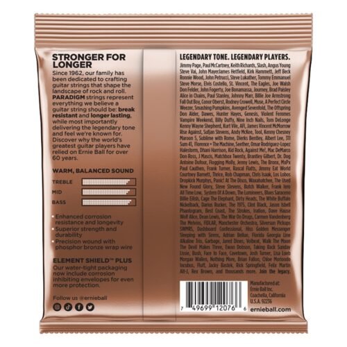 Ernie Ball 2076 Paradigm Phosphor Bronze Medium Light 12-54