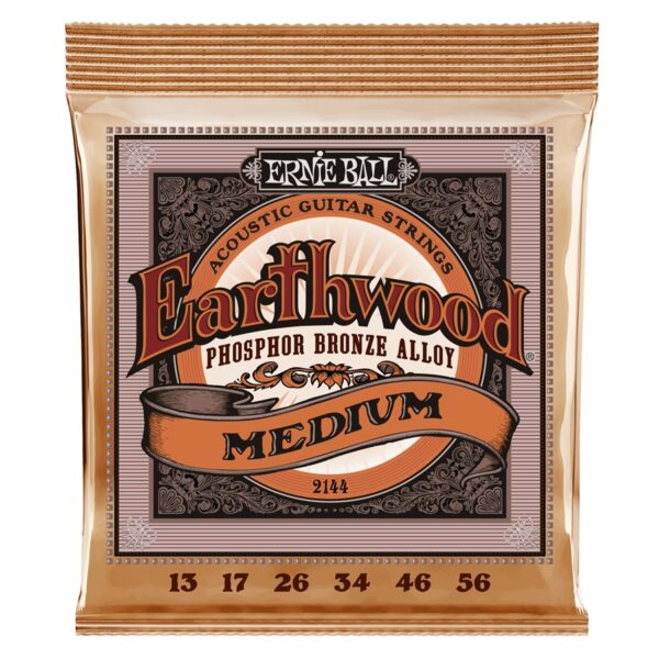 Ernie Ball 2144 Earthwood Phosphor Bronze Medium 13-56