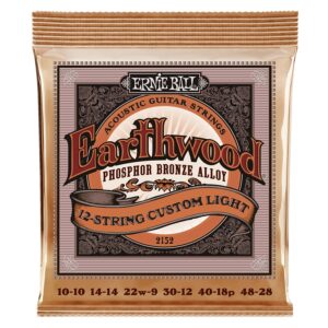 Ernie Ball 2152 Earthwood 12-String Custom Light Phosphore Bronze