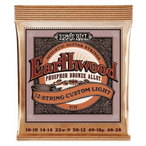 Ernie Ball 2152 Earthwood 12-String Custom Light Phosphore Bronze