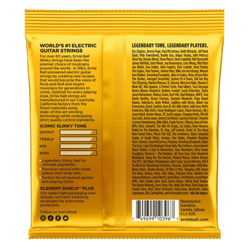 Ernie Ball 2216 Nickel Wound Skinny Top Beefy Bottom Slinky 10-54