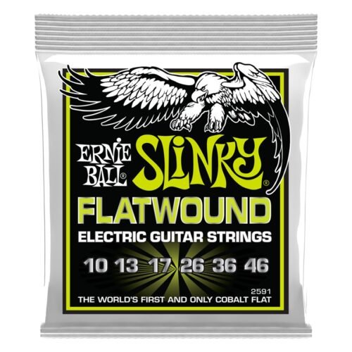 Ernie Ball 2591 Slinky Flatwound El Guit 10-46