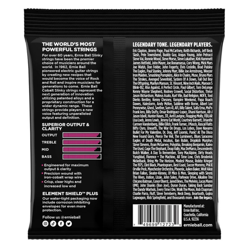 Ernie Ball 2723 Cobalt Super Slinky 9-42