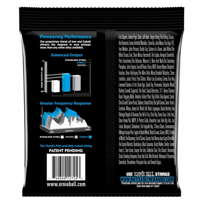 Ernie Ball 2725 Cobalt Extra Slinky 8-38