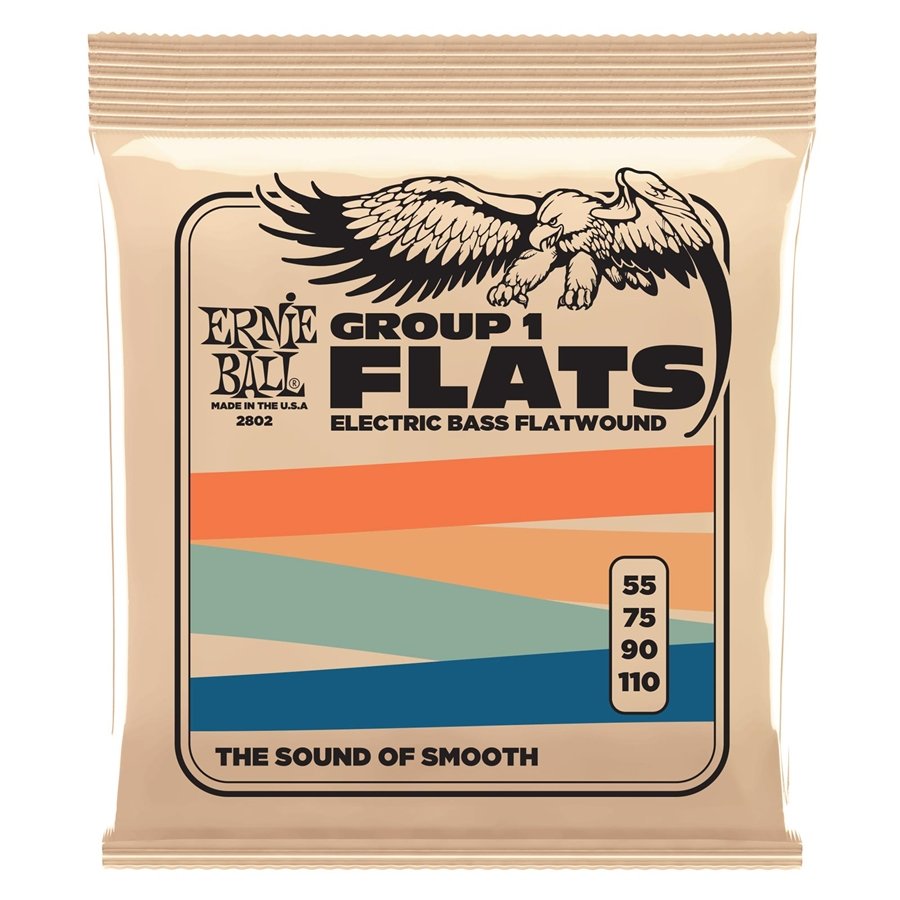 Ernie Ball 2802 Flatwound Group I 55-110