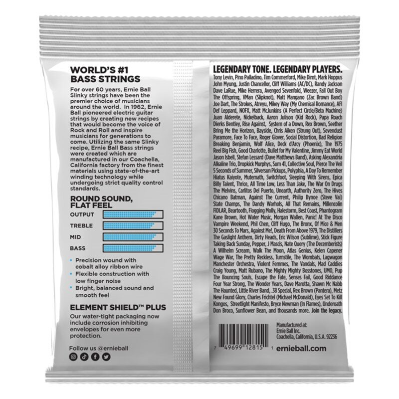 Ernie Ball 2815 Extra Slinky Flatwound 40-95