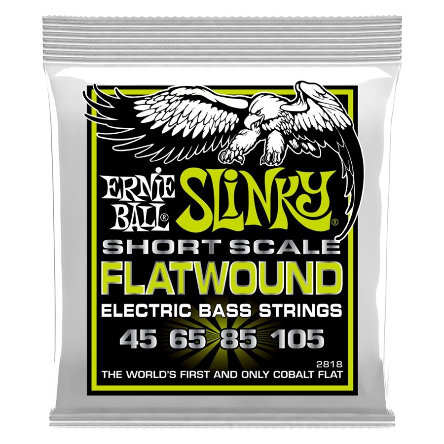 Ernie Ball 2818 Slinky Short Scale Flatwound El Bass 45-105