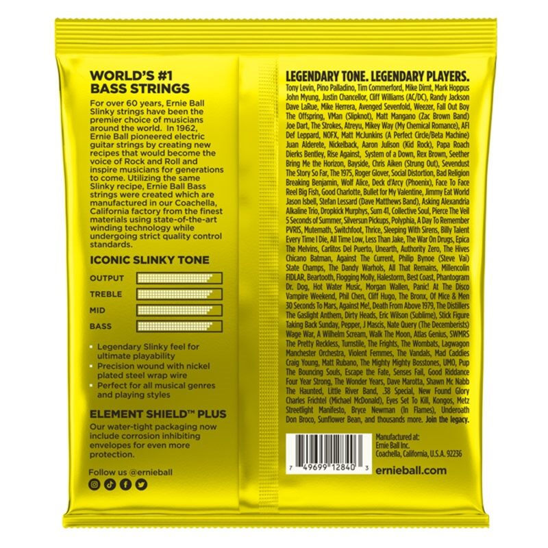 Ernie Ball 2840 Nickel Wound Beefy Slinky 65-130