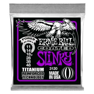Ernie Ball 3120 RPS Coated Titanium Power Slinky 11-48