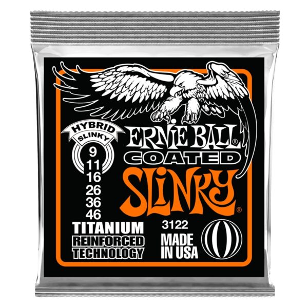 Ernie Ball 3122 RPS Coated Titanium Hybrid Slinky 9-46