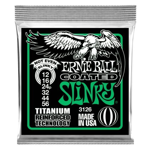 Ernie Ball 3126 RPS Coated Titanium Not Even Slinky 12-56