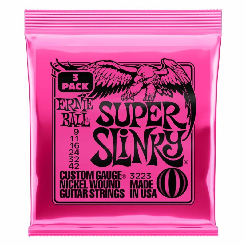 Ernie Ball 3223 Nickel Wound Super Slinky 9-42 - 3 Set