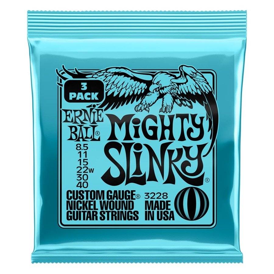 Ernie Ball 3228 Mighty Slinky Nckl Wn Pk 8.5 40