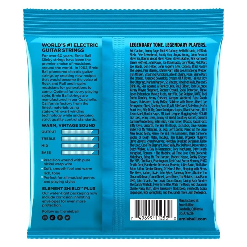Ernie Ball 3255 Extra Slinky Classic RnR Pk 8 38