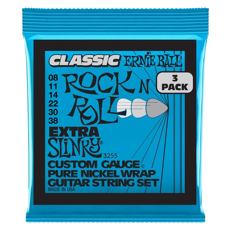 Ernie Ball 3255 Extra Slinky Classic RnR Pk 8 38