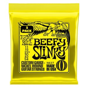 Ernie Ball 3627 Beefy Slinky Nckl Wnd 3 Pk 11 54