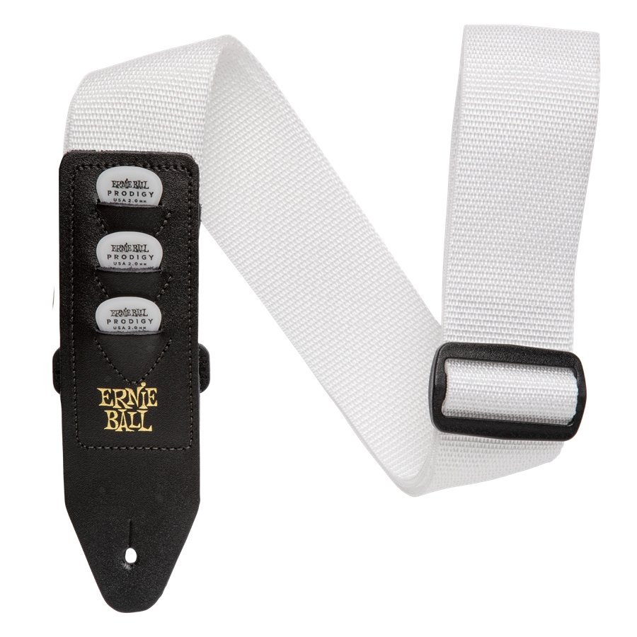 Ernie Ball 4259 Pickholder Strap White