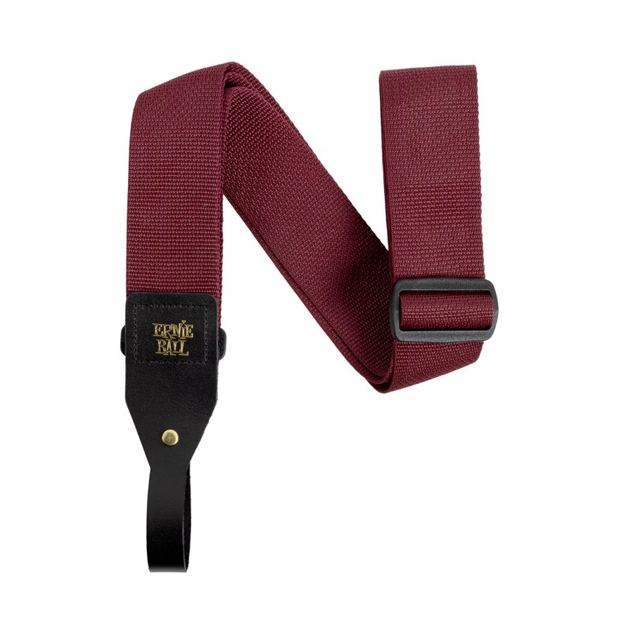 Ernie Ball 5367 Polypro Acoustic Gtr Strap Burgundy