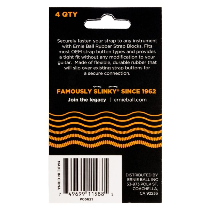 Ernie Ball 5621 Strap Blocks Orange