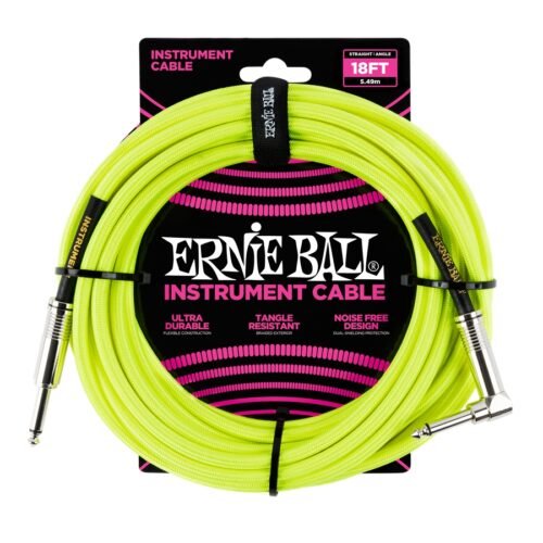 Ernie Ball 6085 Cavo Braided Neon Yellow 5