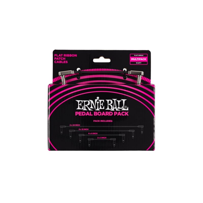 Ernie Ball 6224 Flat Ribbon Patch Cables Multi-Pack