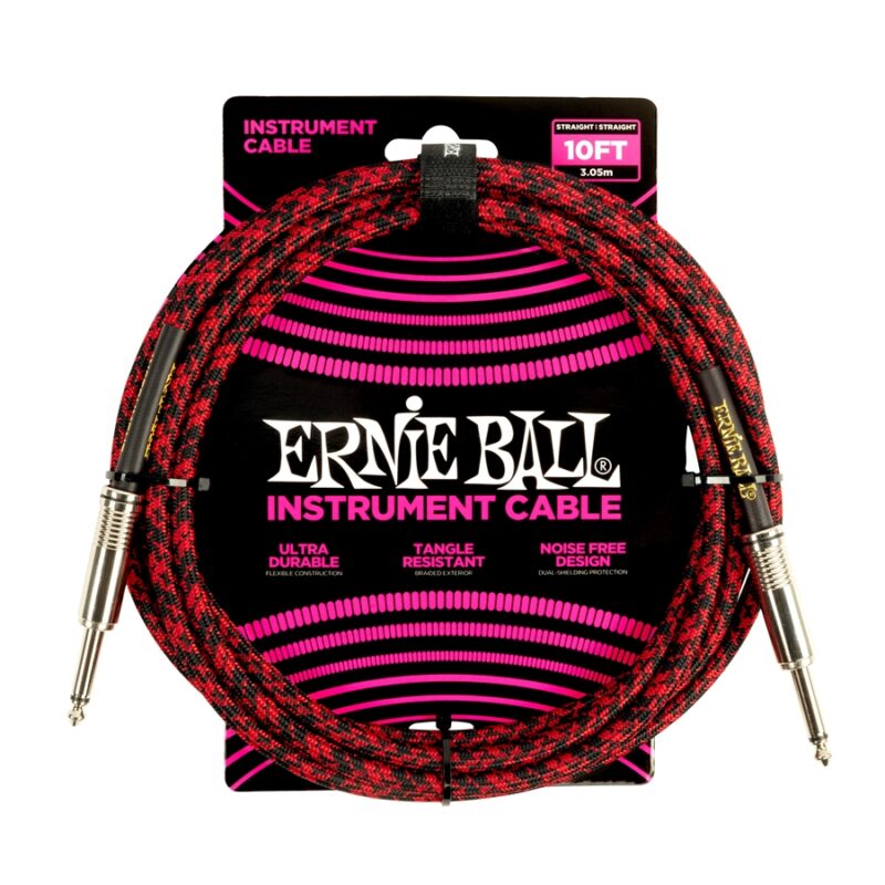Ernie Ball 6394 Braided Straight Straight 3m