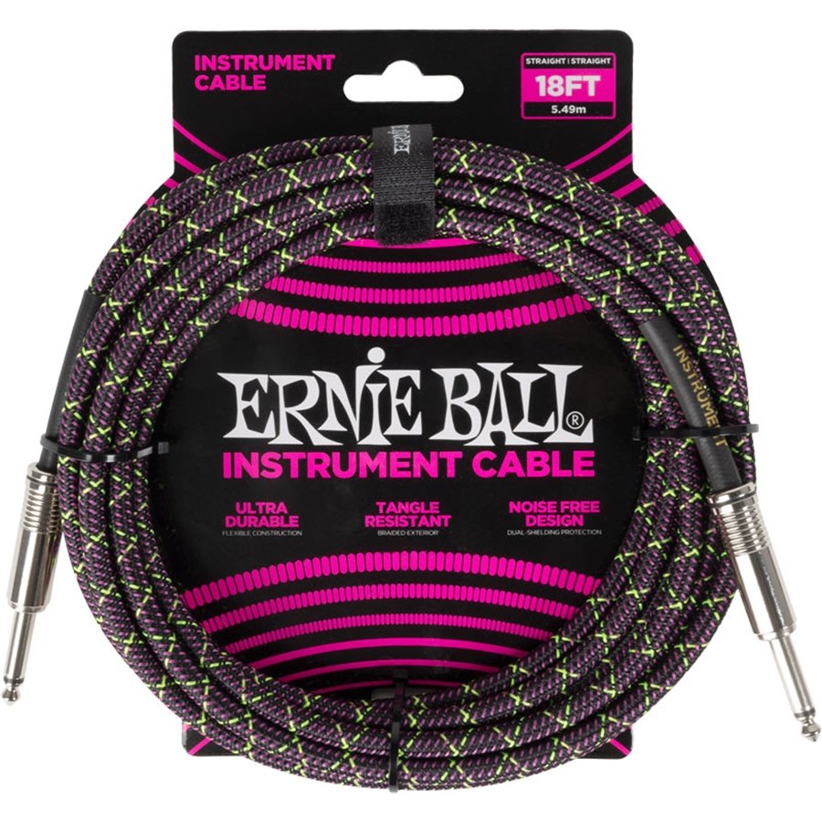 Ernie Ball 6431 Braided Cables Purple Python 5