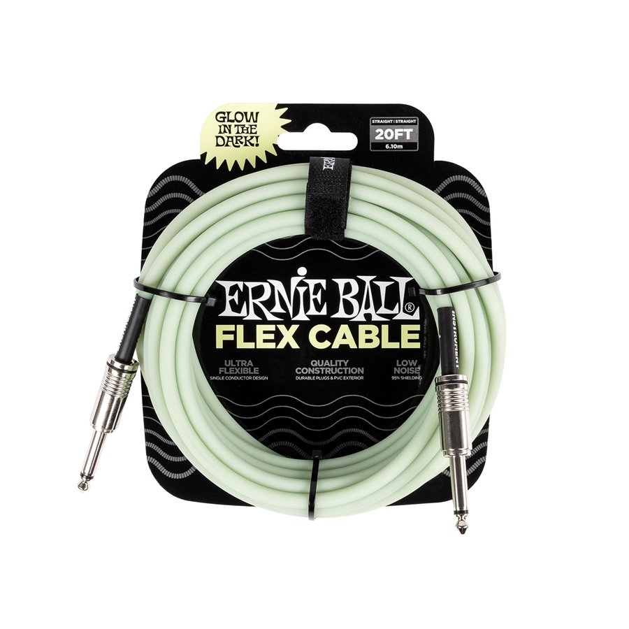 Ernie Ball 6437 Flex Cable Glow in the Dark 6m