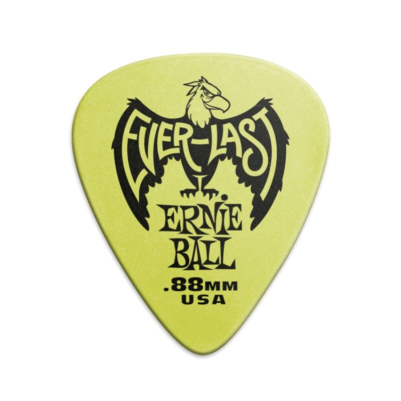 Ernie Ball Plettri Everlast Green 0.88mm Busta da 12