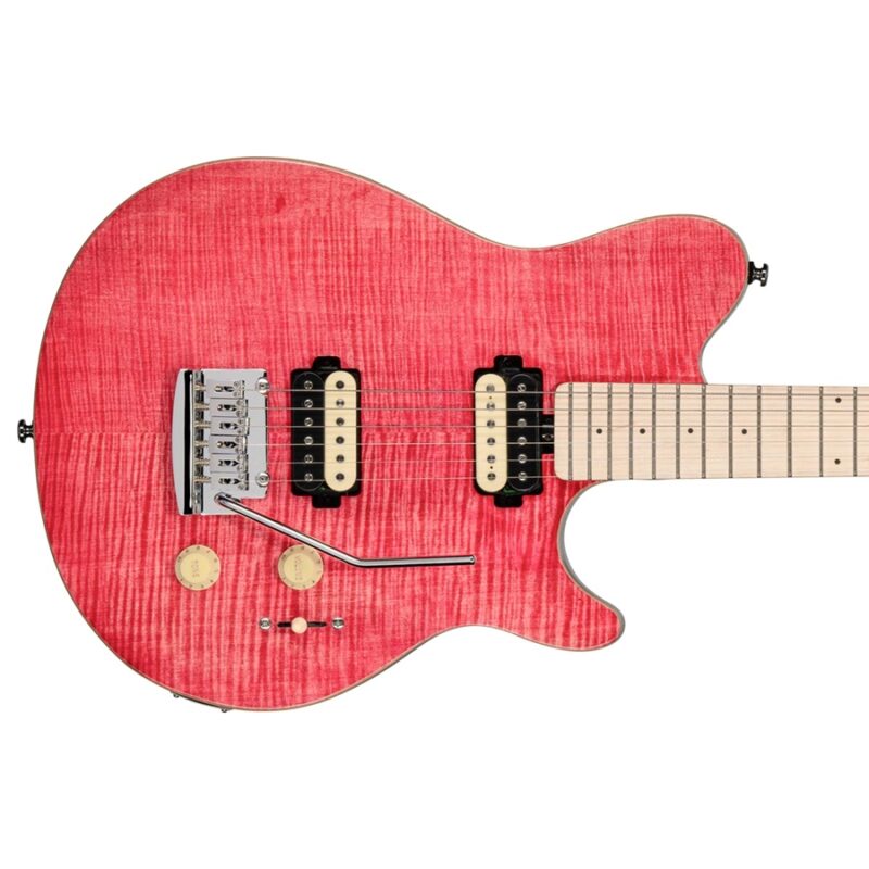 Sterling by Music Man Axis AX3 Flame Maple Stain Pink