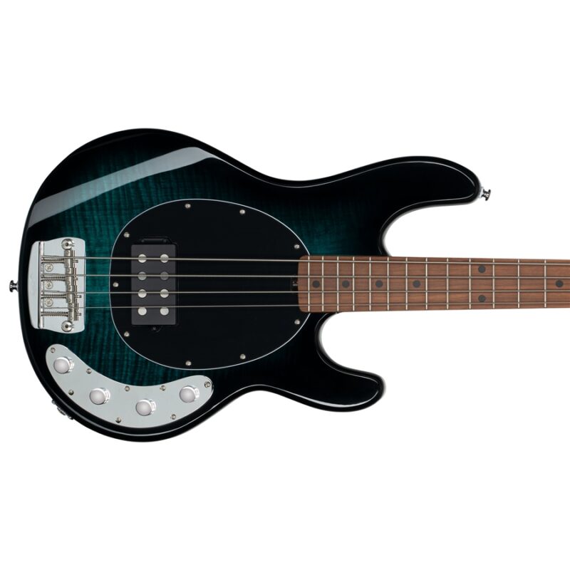 Sterling by Music Man StingRay RAY34 Flame Maple Teal