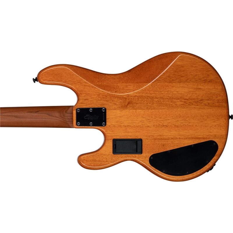 Sterling by Music Man StingRay HH RAY34HH Poplar Burl Amber