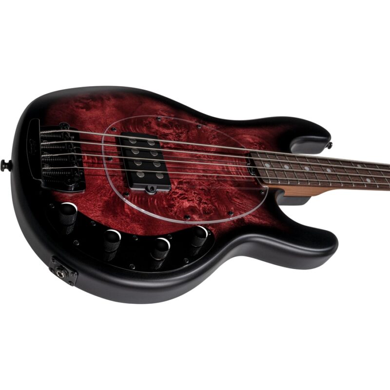 Sterling by Music Man StingRay RAY34 Dark Scarlet Burst Sat