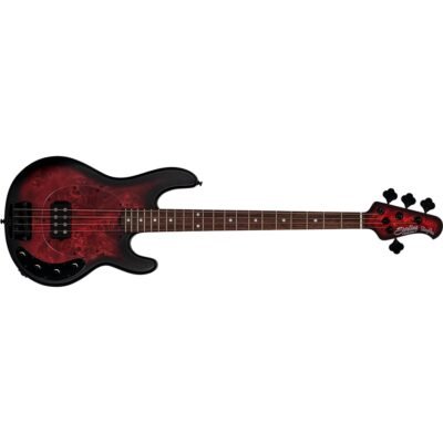 Sterling by Music Man StingRay RAY34 Dark Scarlet Burst Sat