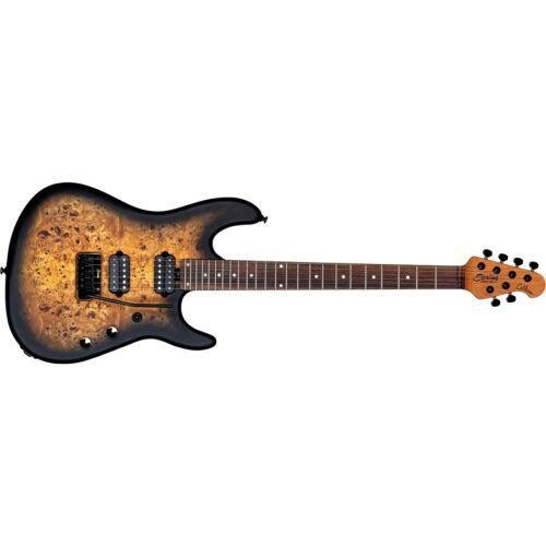 Sterling by Music Man Richardson Cutlass HH 6 Corde Poplar Burl