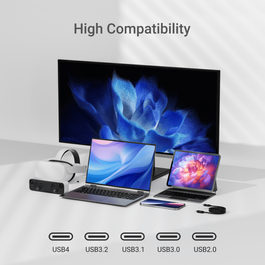 SYNTECH CAVO USB C (TB4 compatibile) 1 m - immagine 4