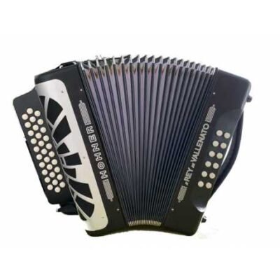 HOHNER EL REY DEL VALLENATO BBEBAB NERO SILVER GRILL