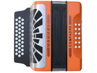 HOHNER EL REY DEL VALLENATO BBEBAB ARANCIONE SILVER GRILL